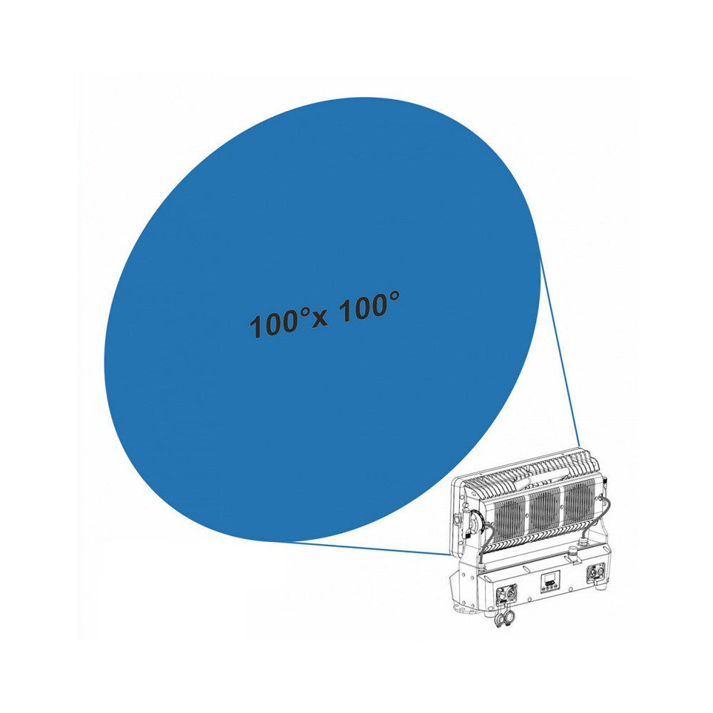Briteq 100 x 100° beam shaper wo. frame for BT-CHROMA 800