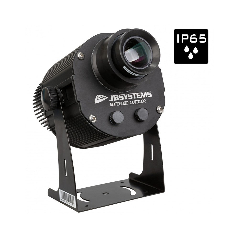 JB Systems Powerful outdoor IP65 logo projector based on a 100W cold white LED