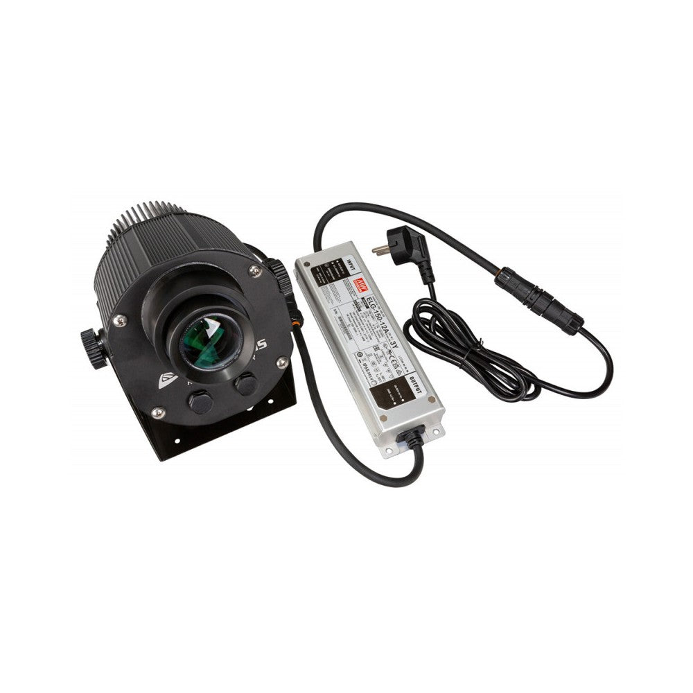JB Systems Powerful outdoor IP65 logo projector based on a 100W cold white LED