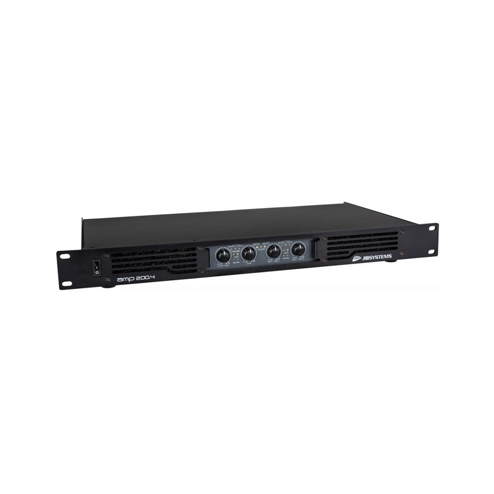 JB Systems Professional 4-channel power amplifier in an extremely compact 19" 1U-housing