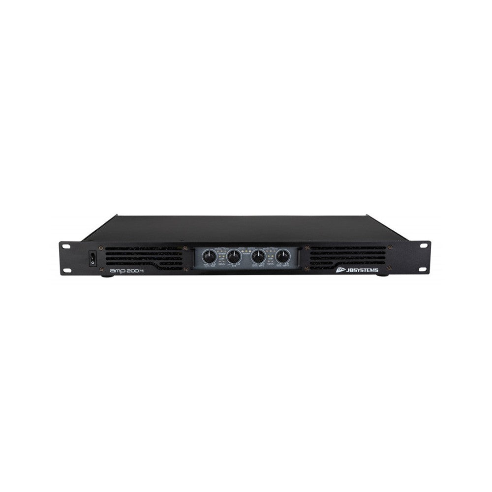 JB Systems Professional 4-channel power amplifier in an extremely compact 19" 1U-housing