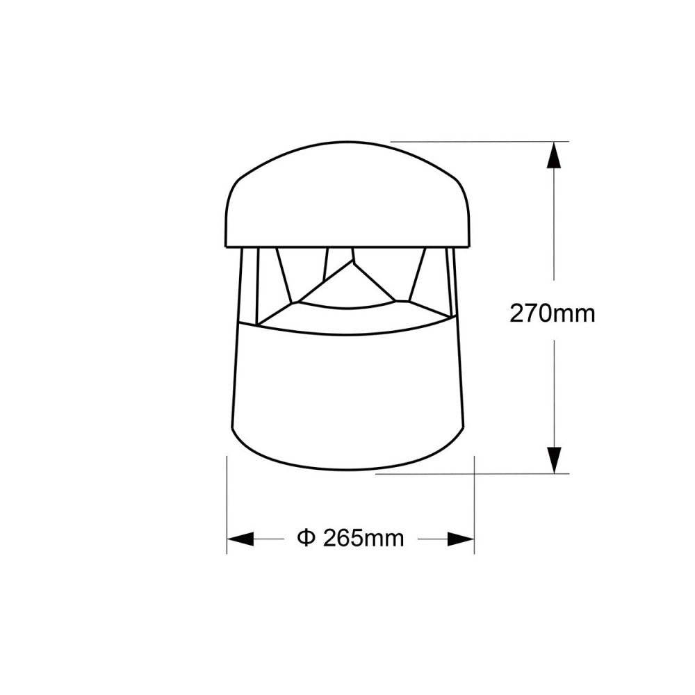 Audiophony Outdoor kiosk speaker for 100V or 8 Ohms - IP66 - 30W - Green