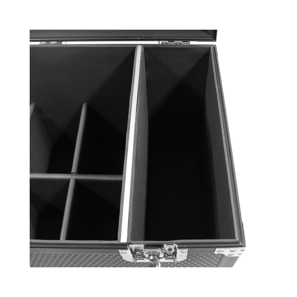 Flight case de transporte Evolite diseñado para transportar de forma segura 8 Evolite PARCOB150RGBW-IP