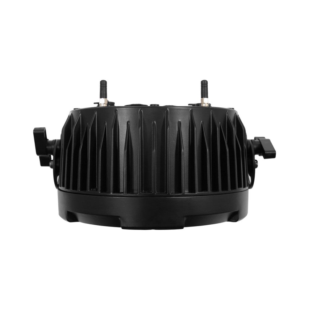 Proyector LED Evolite 12 x 12W RGBWA-UV 6 en 1, IP65, entregado en flight case de 6 unidades con cargador integrado