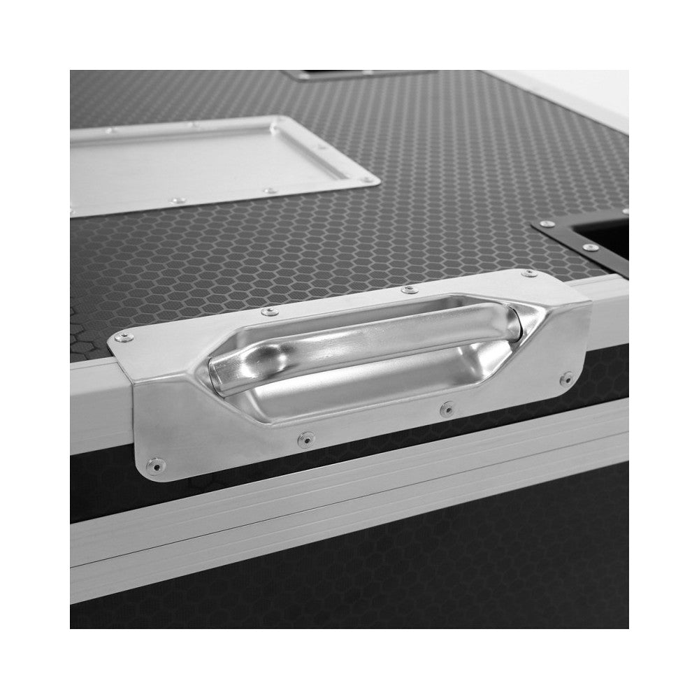 Proyector LED Evolite 12 x 12W RGBWA-UV 6 en 1, IP65, entregado en flight case de 6 unidades con cargador integrado