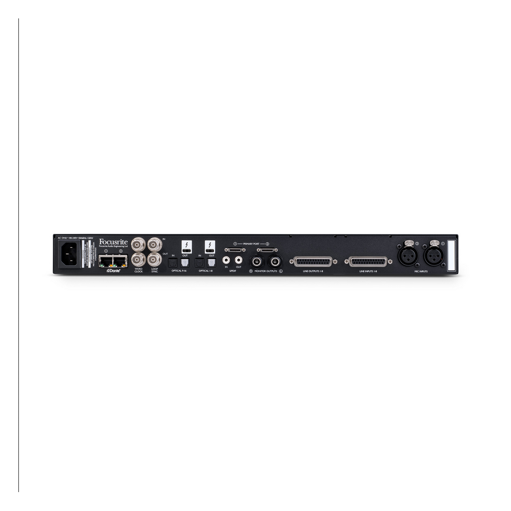 FOCUSRITE PRO RED 8LINE 58 In/64 Out Thunderbolt 3