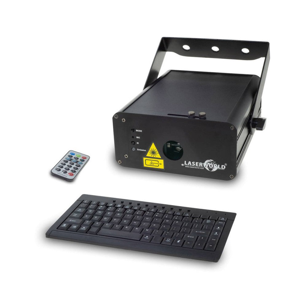 Laserworld Club Series laser projector 490 mW, keyboard included