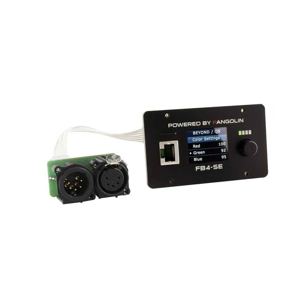 Pangolin Network hardware to run laser shows in a complete network setup + QuickShow, controlled also by DMX