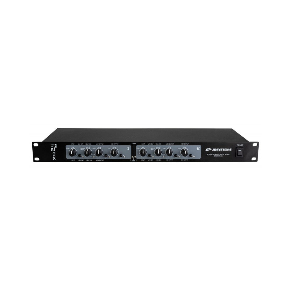 Crossover activo JB Systems 1U estéreo de 2 vías / mono de 3 vías