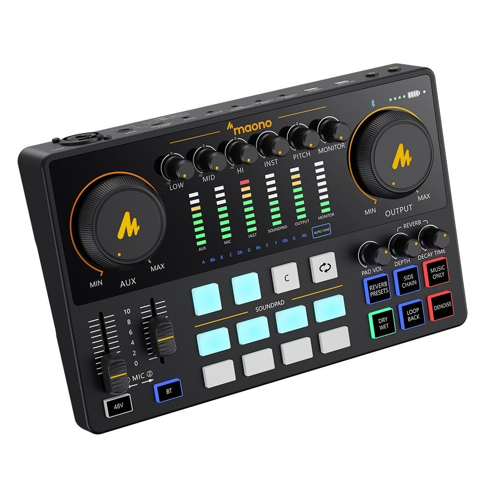 MAONO AME2 CONSOLA PORTÁTIL PARA TRANSMISIÓN EN VIVO Y PODCAST
