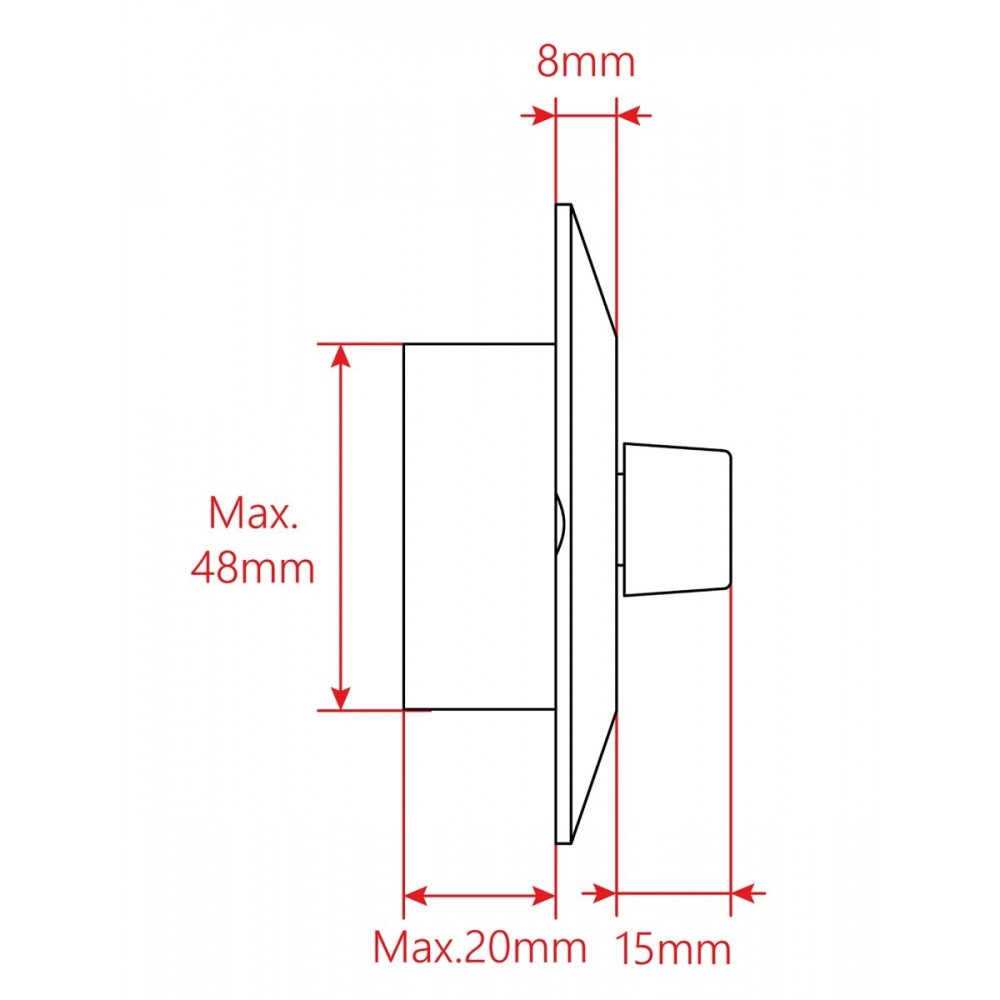 WALL VOLUME CONTROL HELVIA MURA 305 5W 5POS 503E