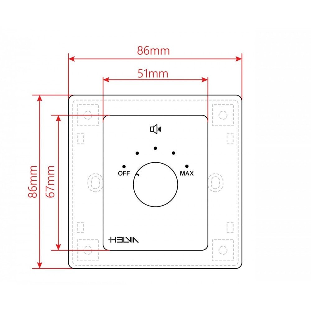 CONT. DE VOLUMEN DE PARED HELVIA MURA 205 5W 5POS