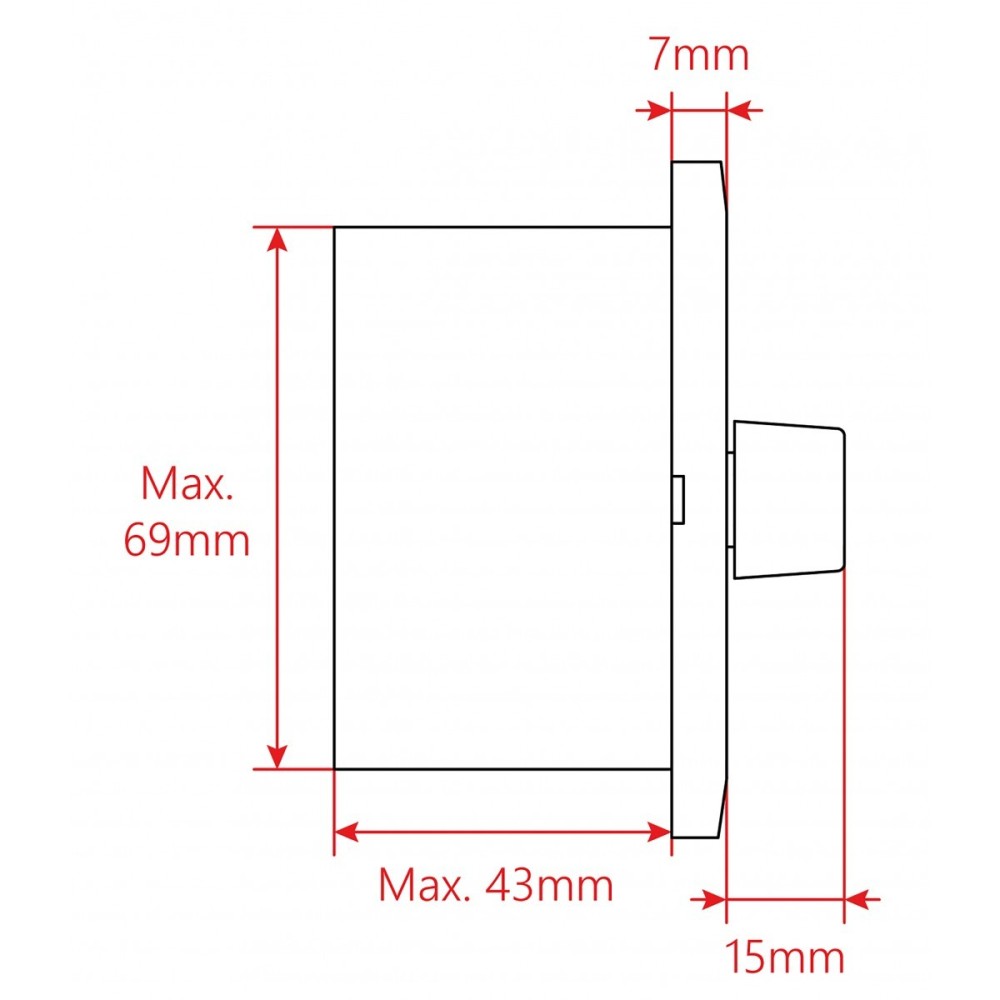 WALL VOLUME CONTROLLER HELVIA MURA 230 30W 11POS