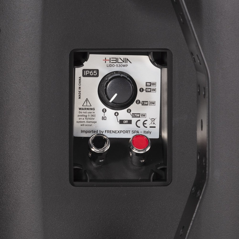 HELVIA LIDO-530 WPB COPPIA DIFFUSORI A PARETE IP-65 NERO