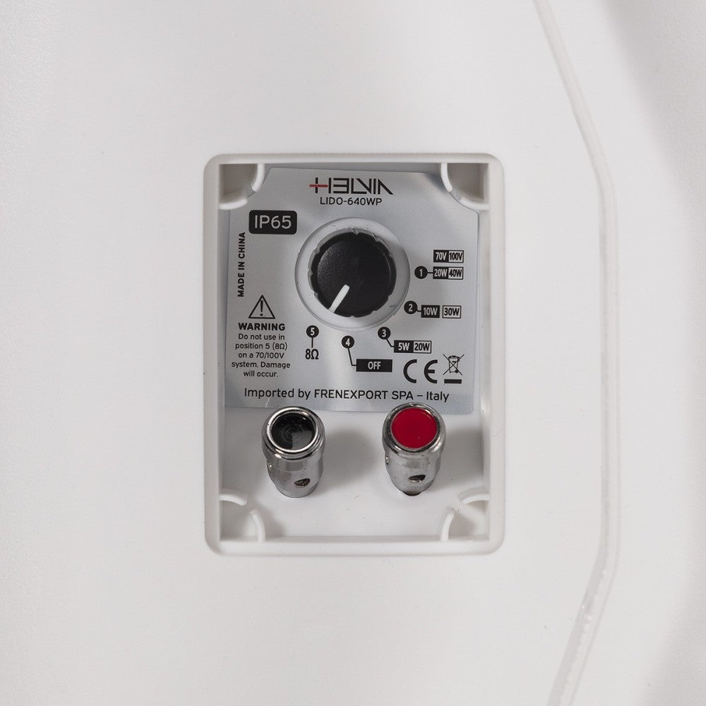HELVIA LIDO-640 WPW PAR DE ALTAVOCES DE PARED IP-65 BLANCO