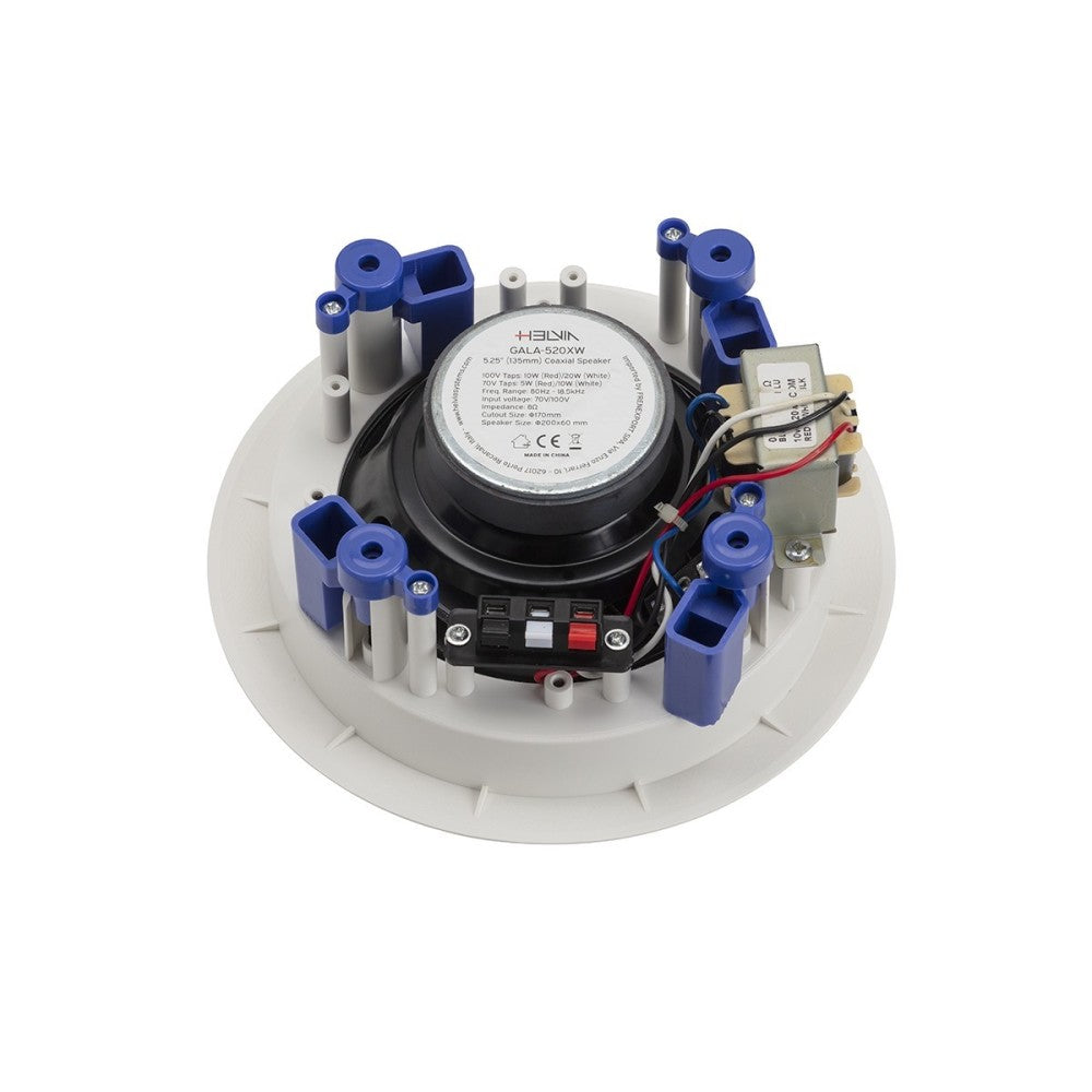 HELVIA GALA-520XW 5.25" WHITE RECESSED COAXIAL SPEAKER