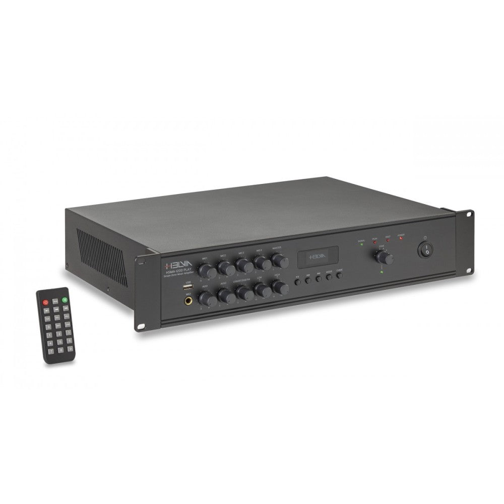 HELVIA HSMA-120D MIXER AMPLIFICATORE PLAYER 120W 1 ZONA