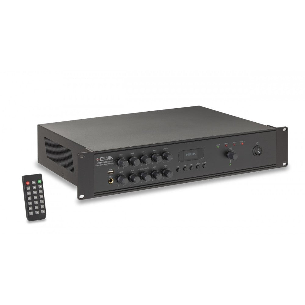 HELVIA HSMA-240D MEZCLADOR AMPLIFICADOR REPRODUCTOR 240W 1 ZONA