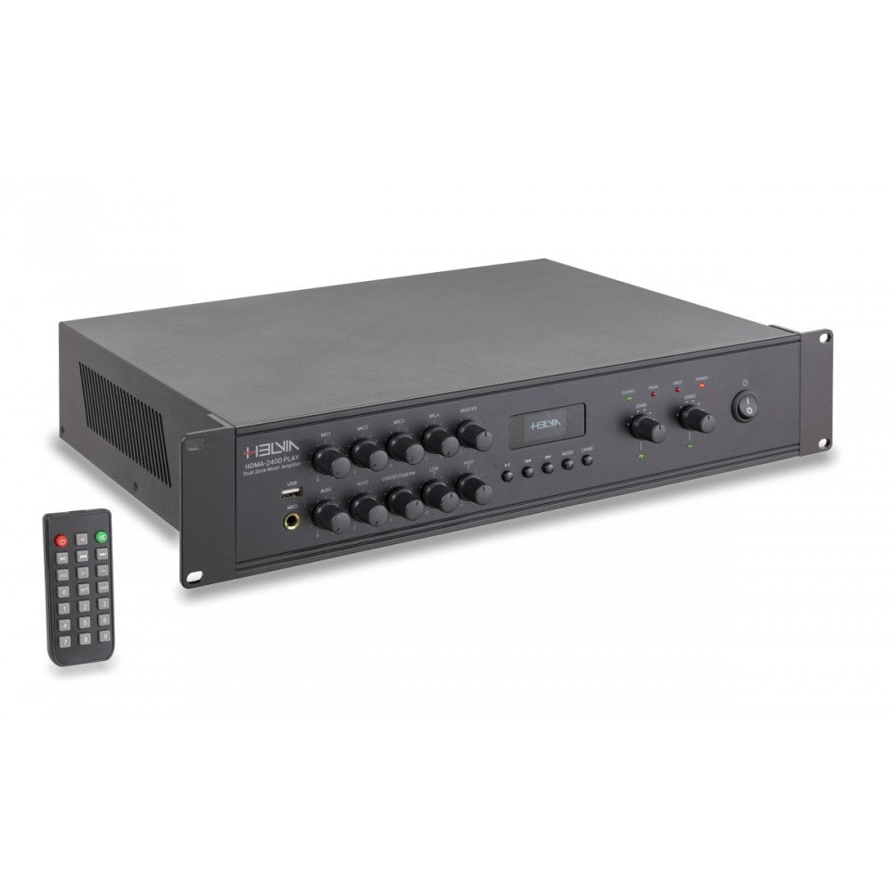 HELVIA HDMA-240D MEZCLADOR AMPLIFICADOR REPRODUCTOR 240W 2 ZONAS