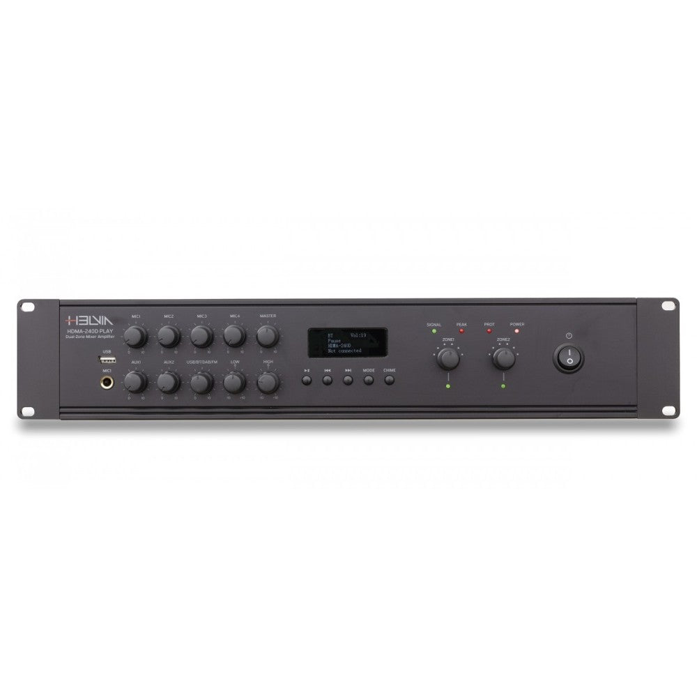 HELVIA HDMA-240D MIXER AMPLIFICATORE PLAYER 240W 2 ZONE