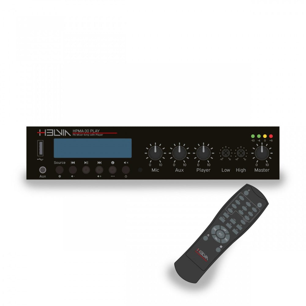 HELVIA HPMA-30 MIXER-AMP 30W MULTI PLAYER DAB+