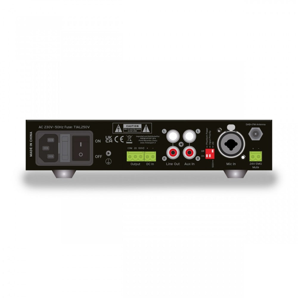 HELVIA HPMA-30 MEZCLADOR-AMPLIFICADOR 30W MULTI REPRODUCTOR DAB+