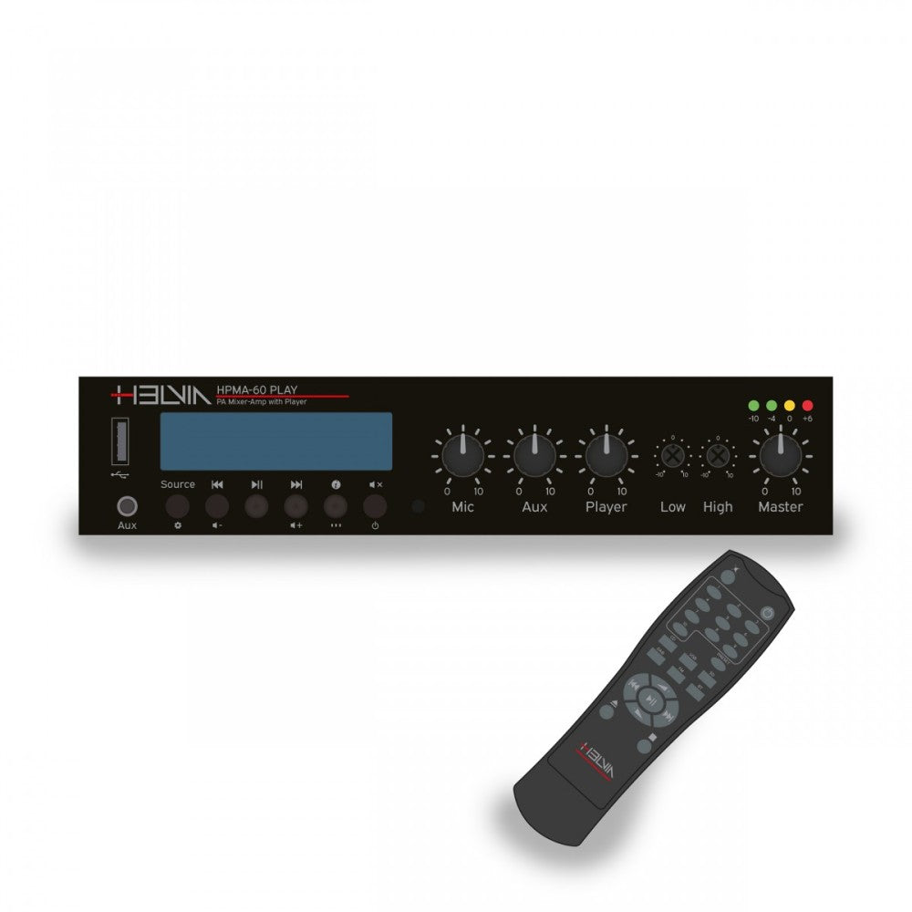 HELVIA HPMA-60 MIXER-AMP PLAYER 60W DAB+