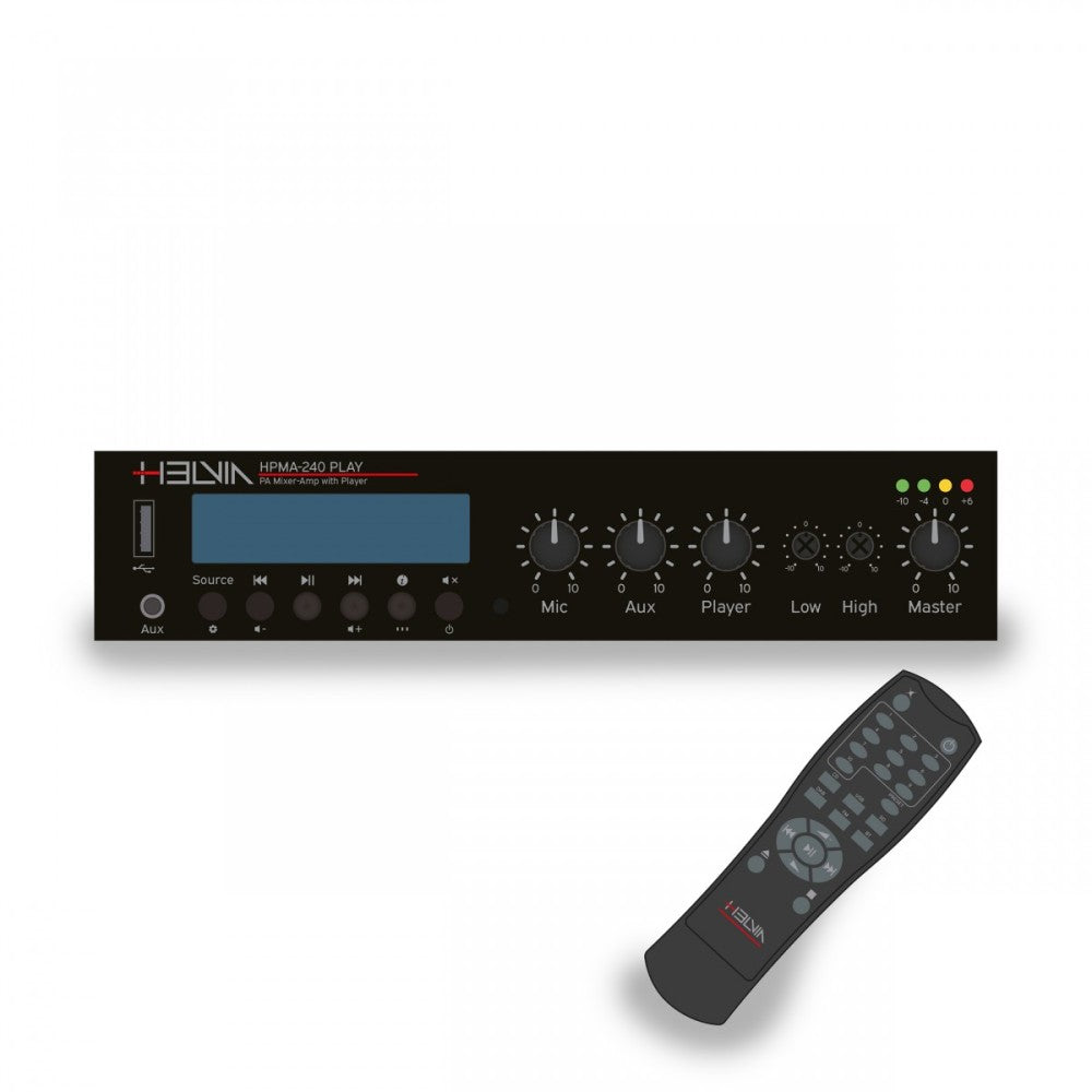HELVIA HPMA-240 MIXER-AMP 240W MULTI PLAYER DAB+