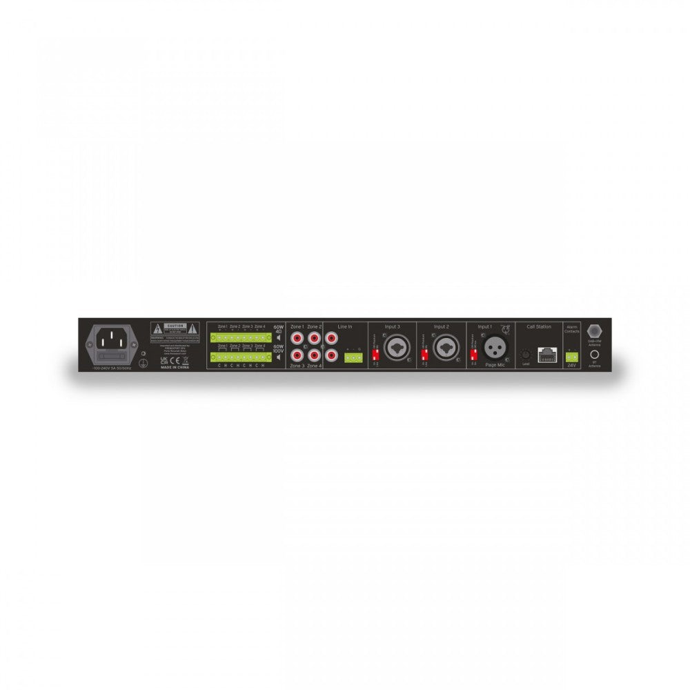 HELVIA HMX-44A PLAY 4IN-4OUT 4X60W MULTI PLAYER DAB+