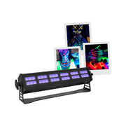 Evolite 36 x 5 W LED bar black light, allowing to achieve a UV effect over a wide area