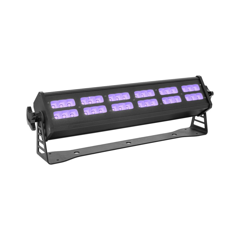 Evolite 36 x 5 W LED bar black light, allowing to achieve a UV effect over a wide area