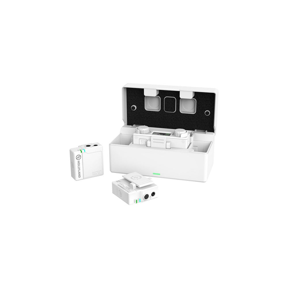 Hollyland 2-Person Wireless Microphone System - White Case