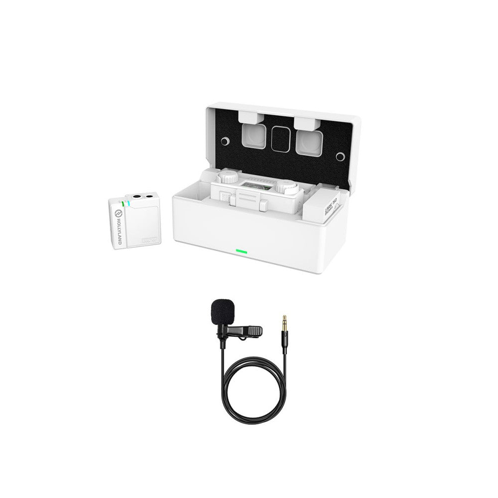 Hollyland 1-Person Wireless Microphone System - White Case