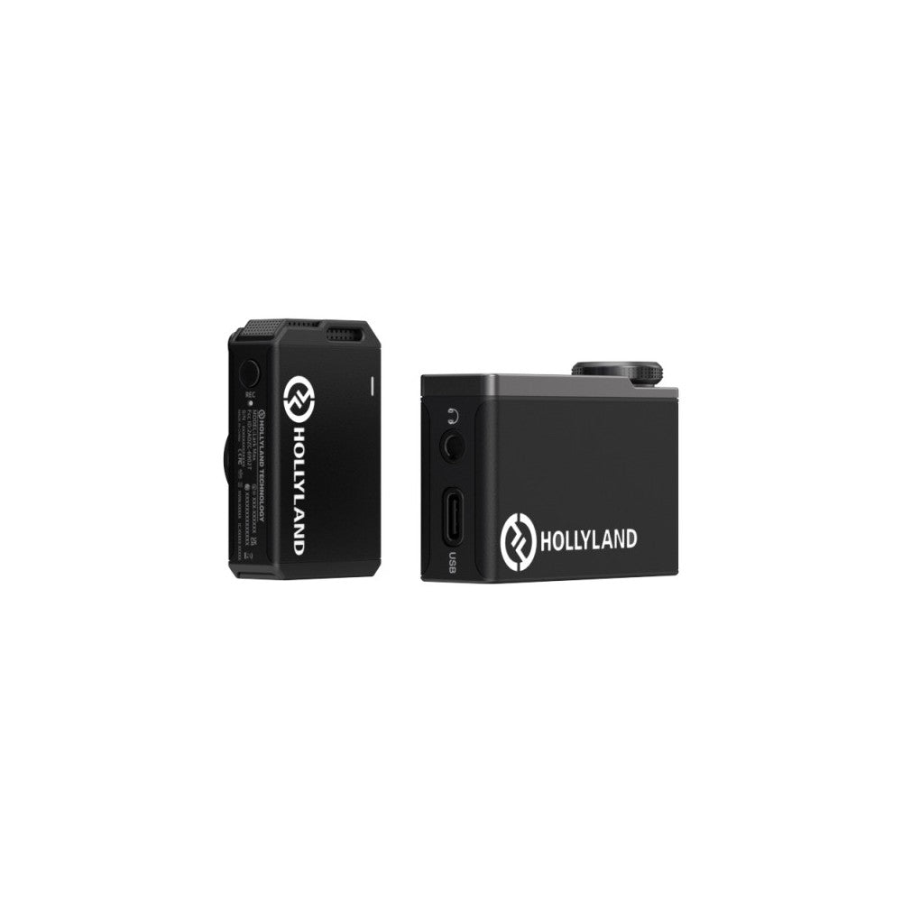 Hollyland All-in One Wireless Lavalier Microphone System 1 RX + 1 TX - Black