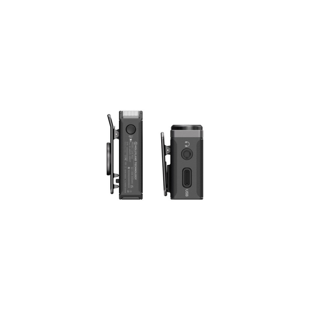Hollyland All-in One Wireless Lavalier Microphone System 1 RX + 1 TX - Black