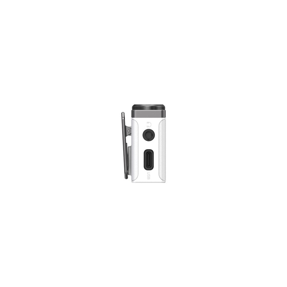Sistema de micrófono lavalier inalámbrico todo en uno Hollyland 1 RX + 2 TX + 1 estuche de carga - Blanco