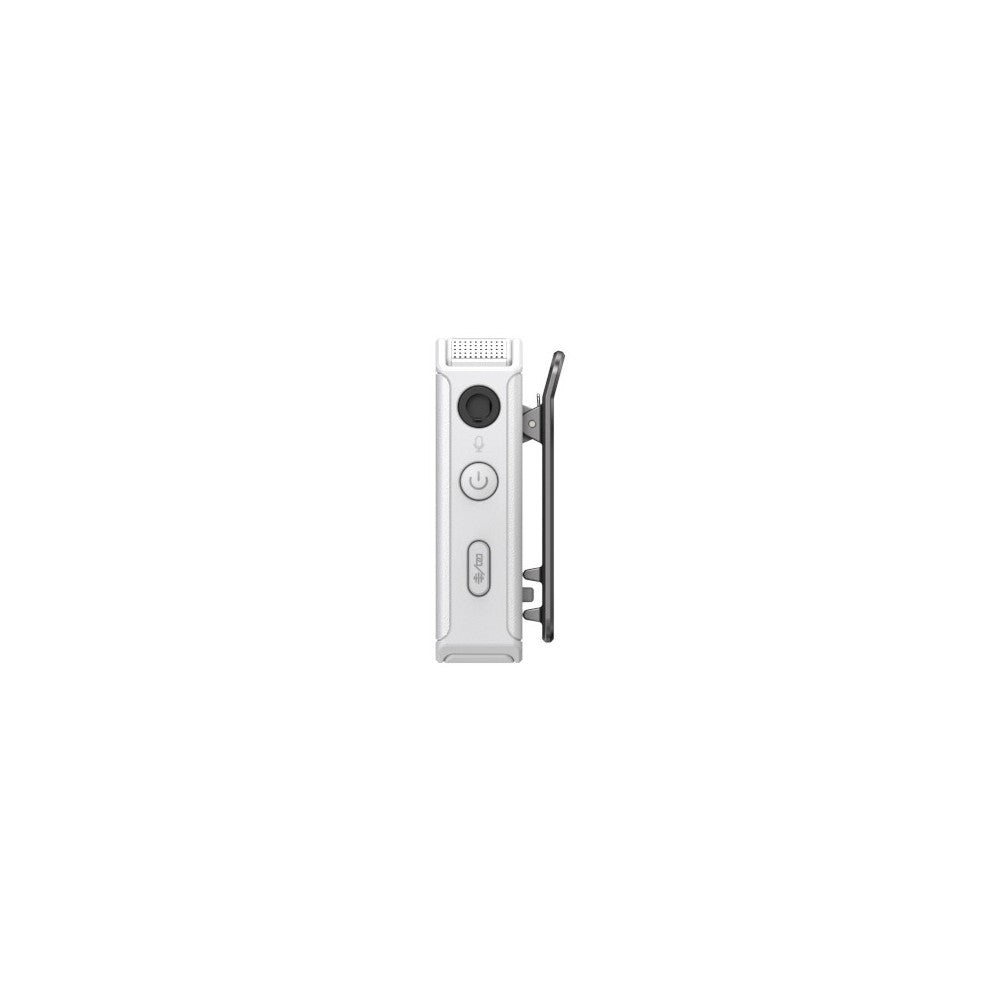 Sistema de micrófono lavalier inalámbrico todo en uno Hollyland 1 RX + 2 TX + 1 estuche de carga - Blanco