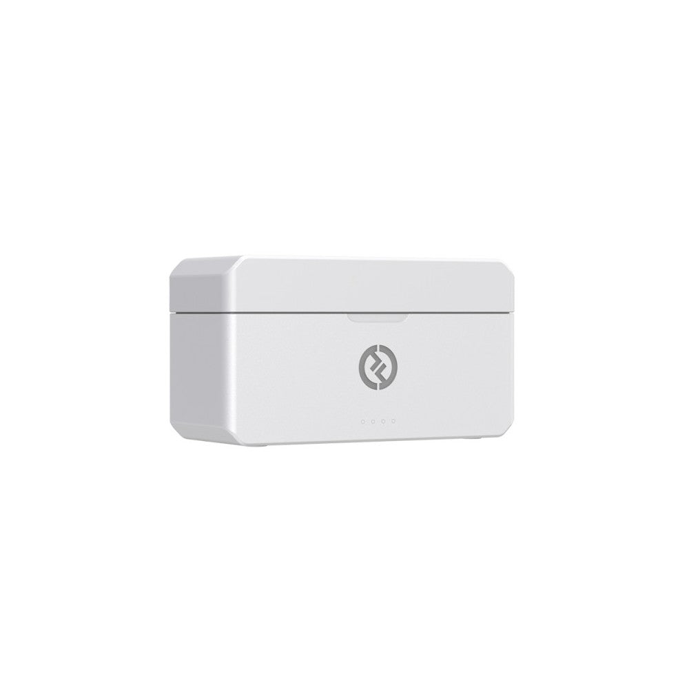 Sistema de micrófono lavalier inalámbrico todo en uno Hollyland 1 RX + 2 TX + 1 estuche de carga - Blanco