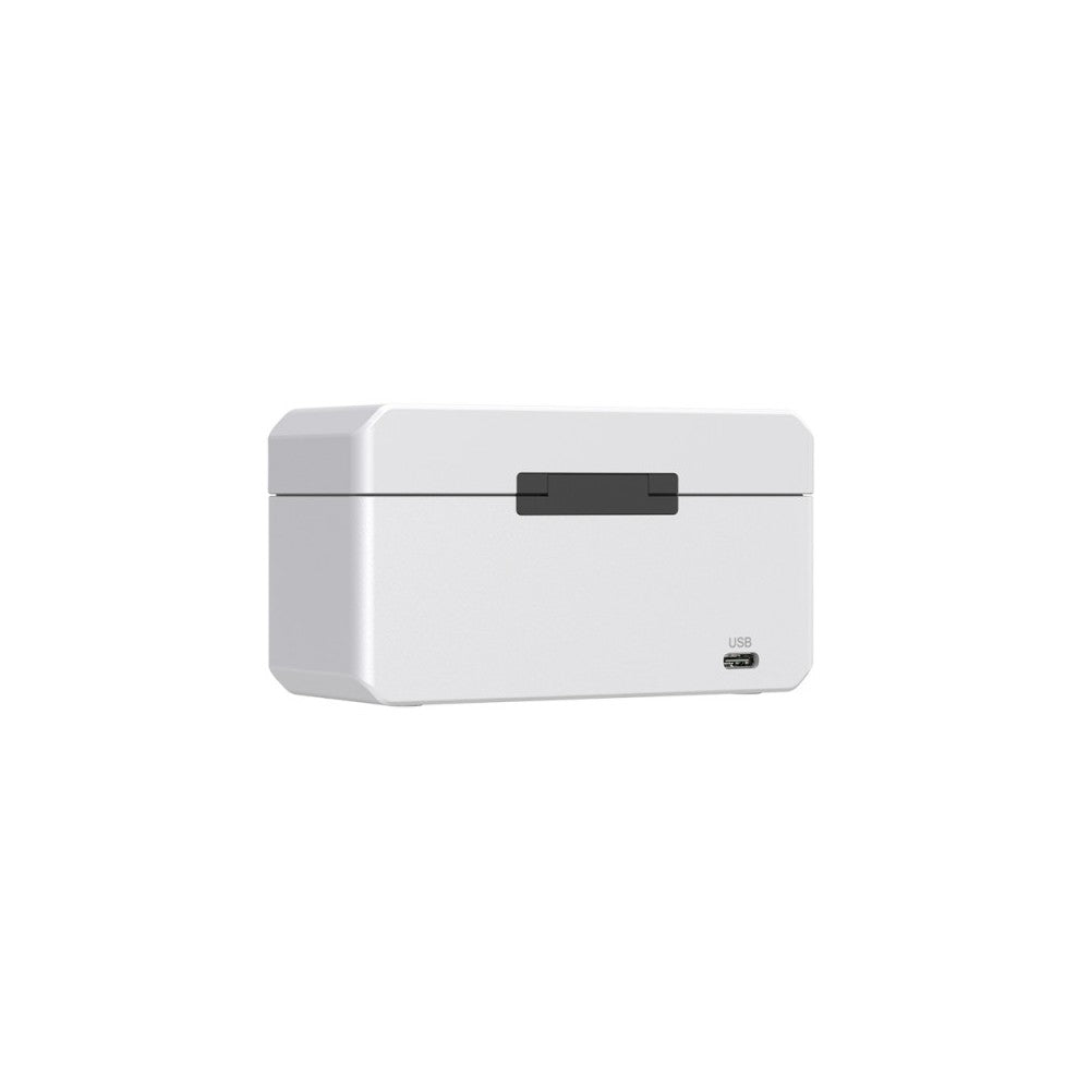 Sistema de micrófono lavalier inalámbrico todo en uno Hollyland 1 RX + 2 TX + 1 estuche de carga - Blanco