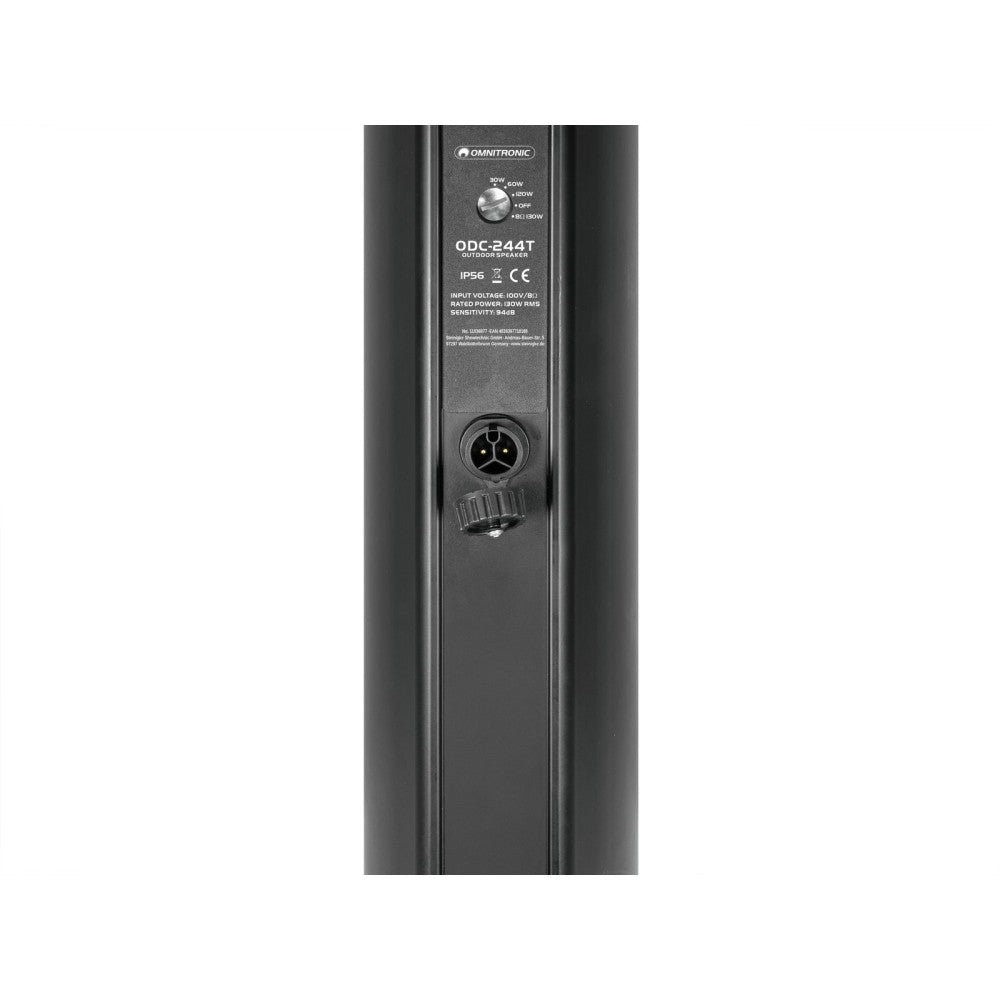 OMNITRONIC ODC-244T Columna de sonido exterior negra