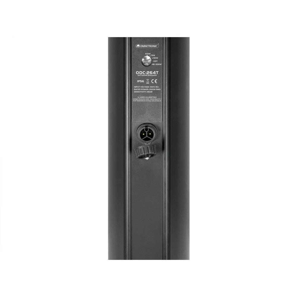 OMNITRONIC ODC-264T Altavoz de columna para exteriores negro