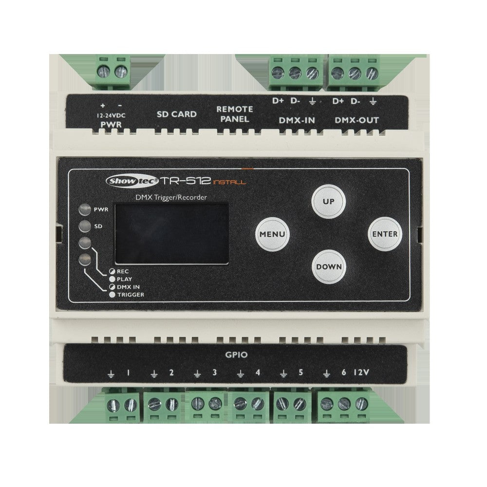 Showtec TR-512 Install Guida Din