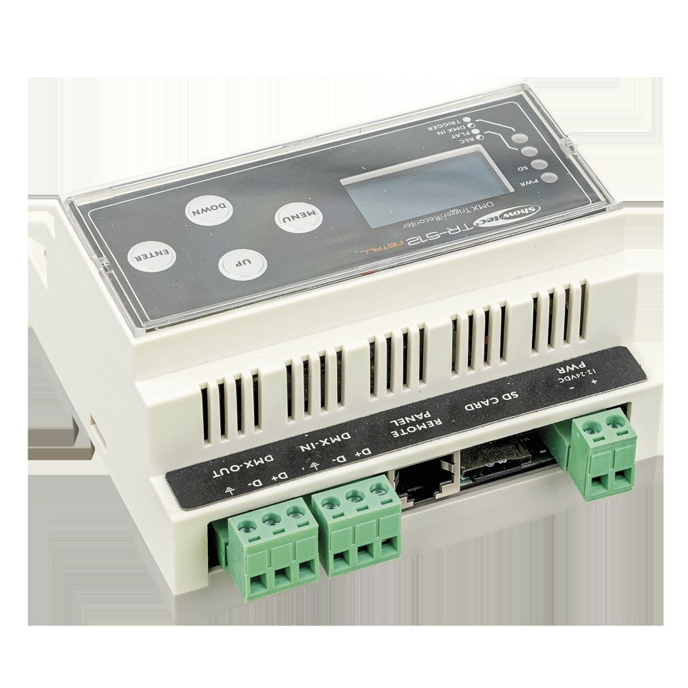 Showtec TR-512 Install Guida Din