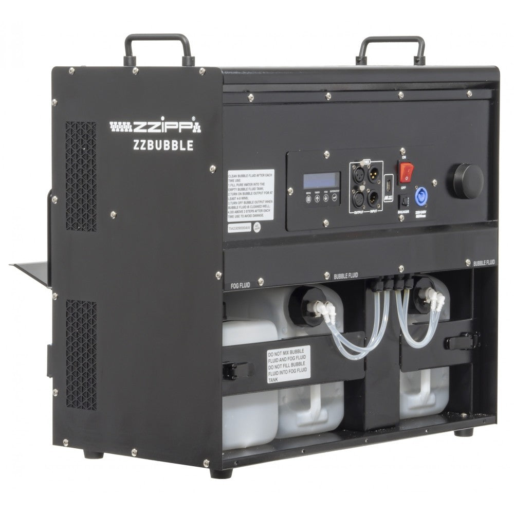 Zzipp ZZBUBBLE4 Máquina Híbrida de Humo y Burbujas con Flight Case