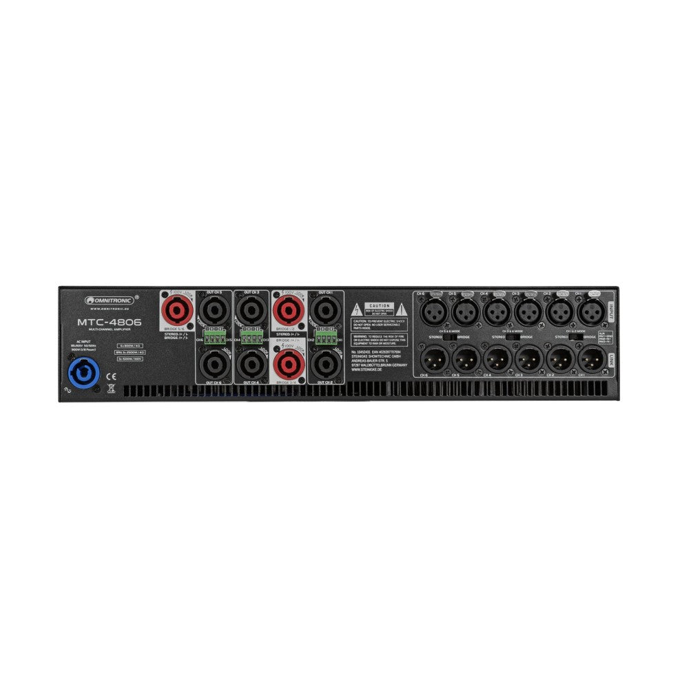 OMNITRONIC MTC-4806 6-channel amplifier