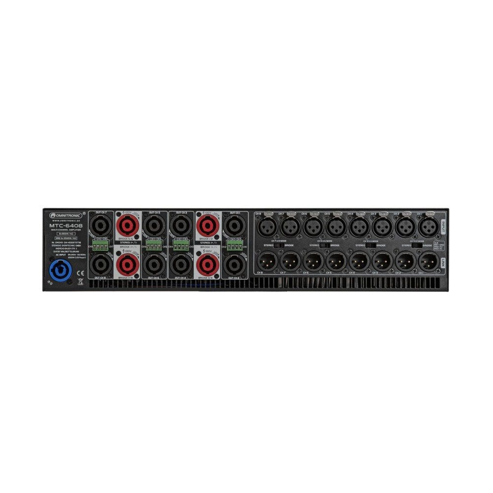 OMNITRONIC MTC-6408 8-channel amplifier