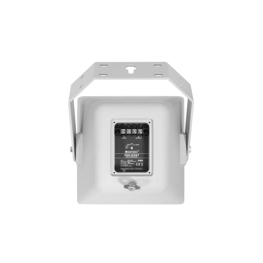 OMNITRONIC ODX-206T Diffusore da installazione da 100V Bianco