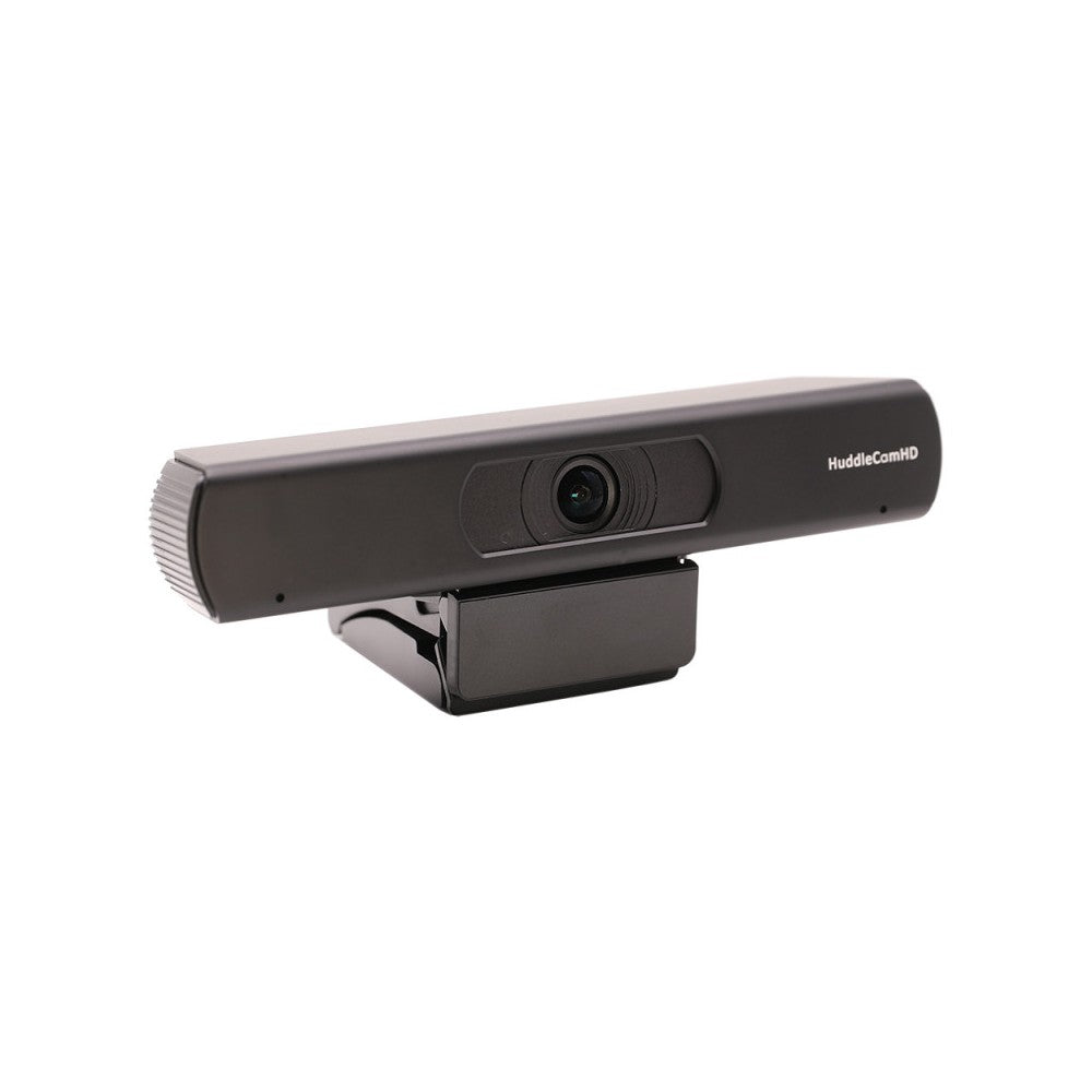 HuddleCamHD 4K EPTZ USB webcam, USB 3.0 &amp; HDMI, dual microphone array, 30fps, 108° HFOV, auto-framing, black