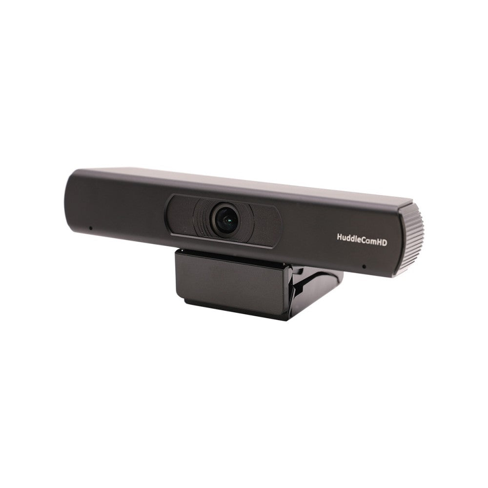 HuddleCamHD 4K EPTZ USB webcam, USB 3.0 &amp; HDMI, dual microphone array, 30fps, 108° HFOV, auto-framing, black