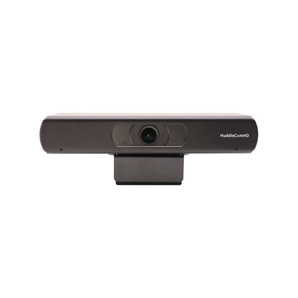 HuddleCamHD 4K EPTZ USB webcam, USB 3.0 &amp; HDMI, dual microphone array, 30fps, 108° HFOV, auto-framing, black